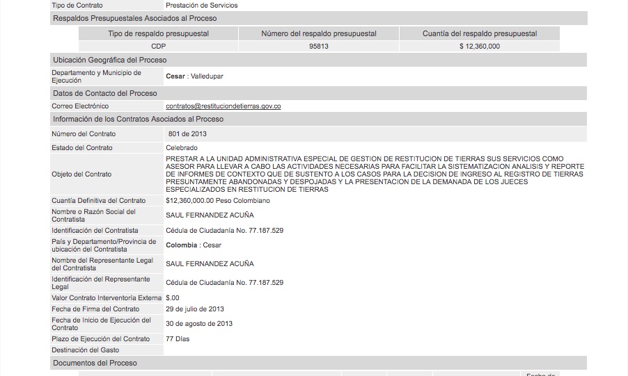 Contrato Saúl Unidad